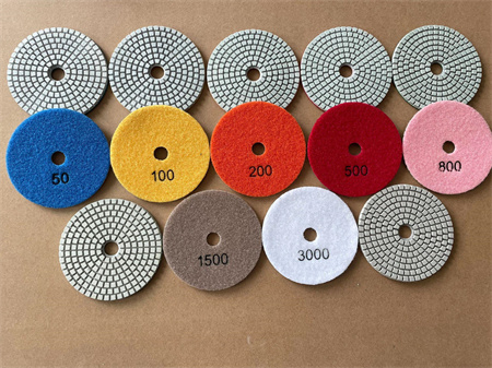 Stone polishing pad OEM manufacturer for countertop fabrication workshops