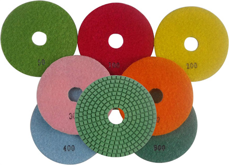 Stone polishing pad factory for granite and quartz countertop distributors